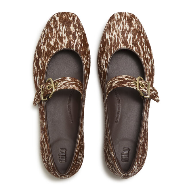 Delicato Pony Cow Mary Janes