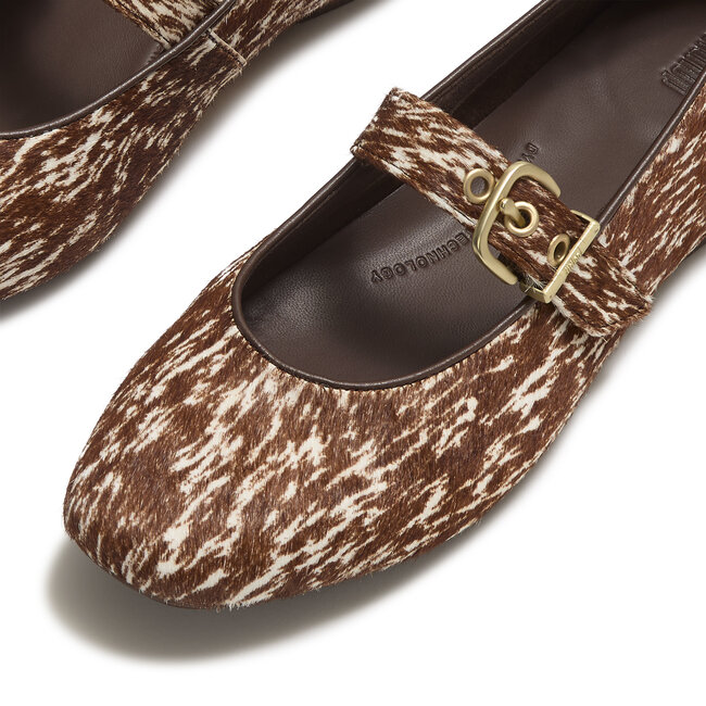 Delicato Pony Cow Mary Janes
