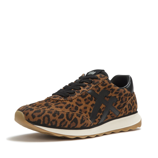 Retro-Q FF Suede Leopard Trainers