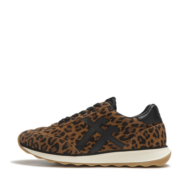Retro-Q FF Suede Leopard Trainers
