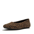 Delicato Suede Leopard Ballerinas