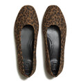 Delicato Suede Leopard Ballerinas