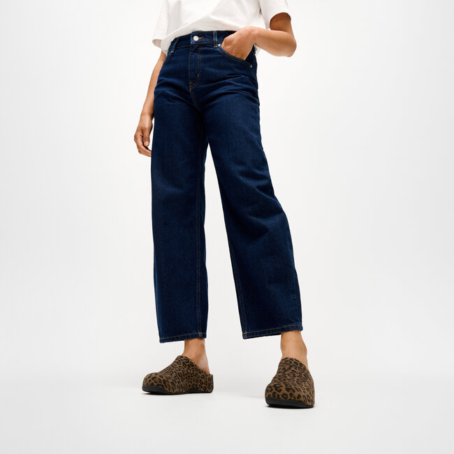 Shuv Suede Leopard Mules