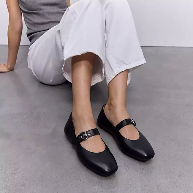 Delicato Leather Mary Janes