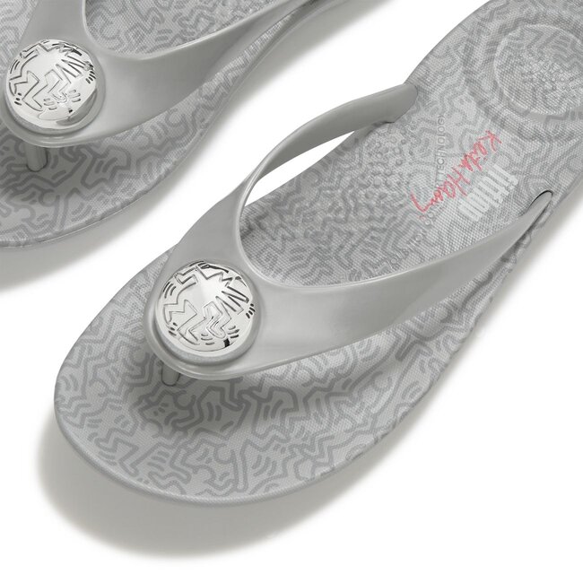 Fitflop X Keith Haring Iqushion Button Flip-Flops