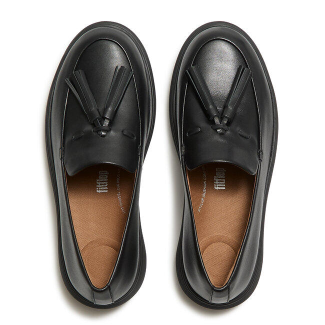 IQ-Comff leren loafers met kwastjes