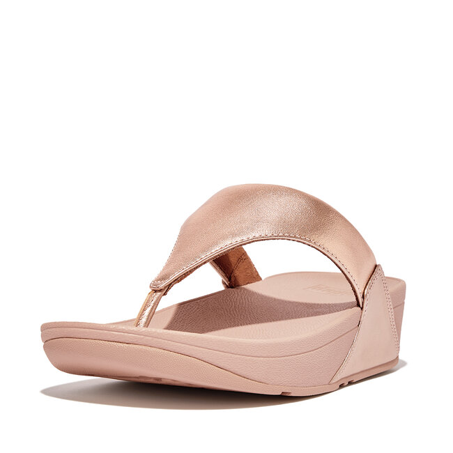 Lulu Toepost Slippers voor Vrouwen - Leder - Roze