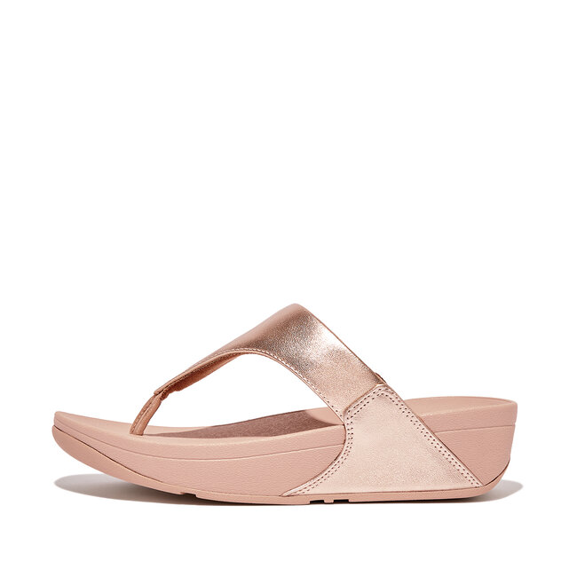 Lulu Toepost Slippers voor Vrouwen - Leder - Roze