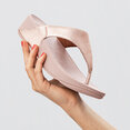Lulu Toepost Slippers voor Vrouwen - Leder - Roze