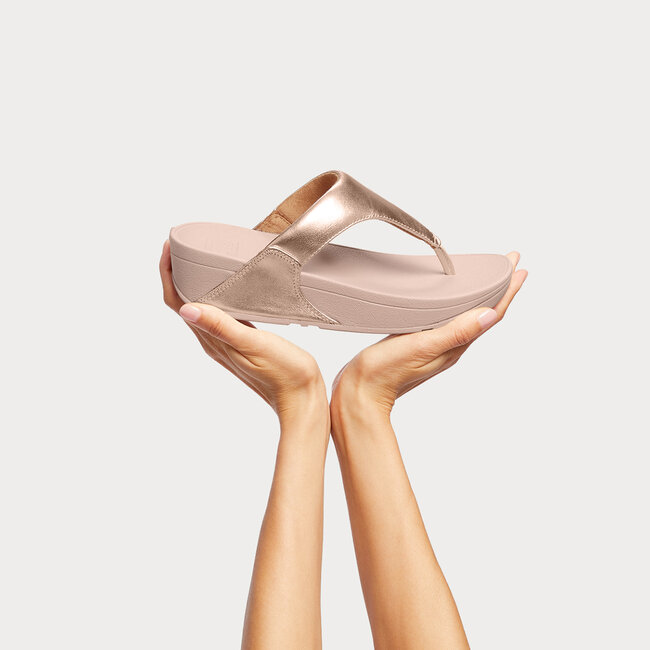 Lulu Toepost Slippers voor Vrouwen - Leder - Roze