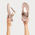Lulu Toepost Slippers voor Vrouwen - Leder - Roze