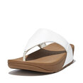 Lulu Toepost Slippers voor Vrouwen - Leder - Wit
