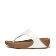 Lulu Toepost Slippers voor Vrouwen - Leder - Wit