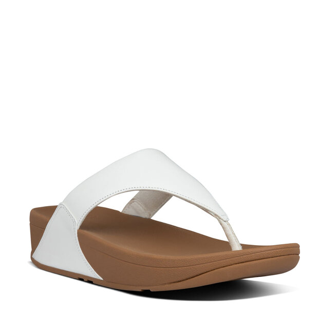 Lulu Toepost Slippers voor Vrouwen - Leder - Wit