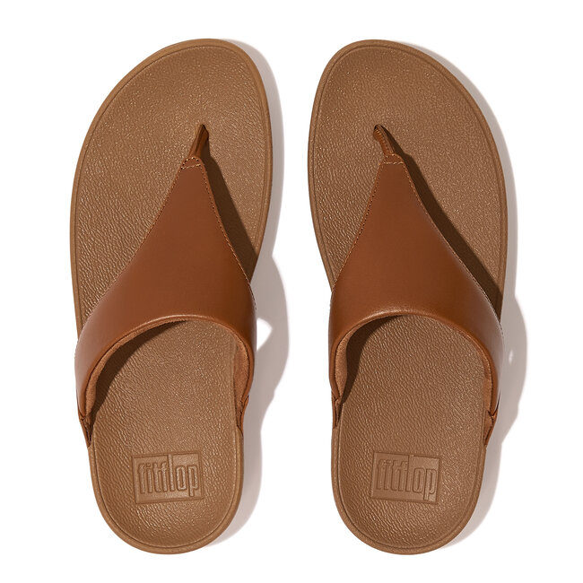 Lulu Toepost Slippers voor Vrouwen - Leder - Bruin