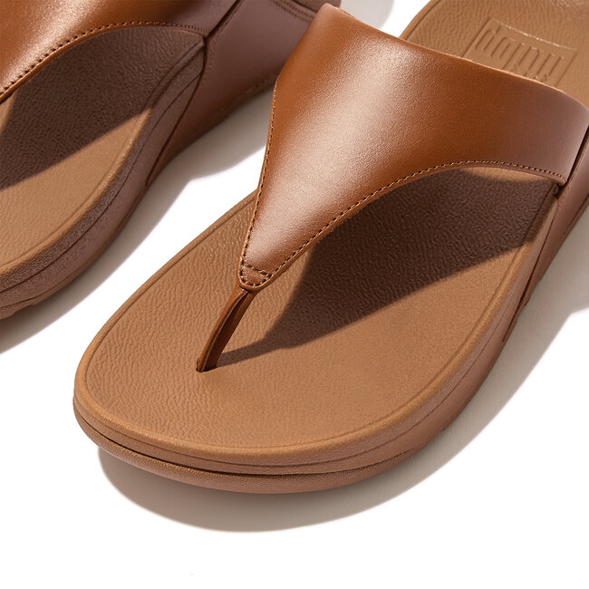 Lulu Toepost Slippers voor Vrouwen - Leder - Bruin