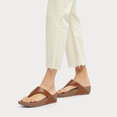 Lulu Toepost Slippers voor Vrouwen - Leder - Bruin