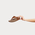 Lulu Toepost Slippers voor Vrouwen - Leder - Bruin
