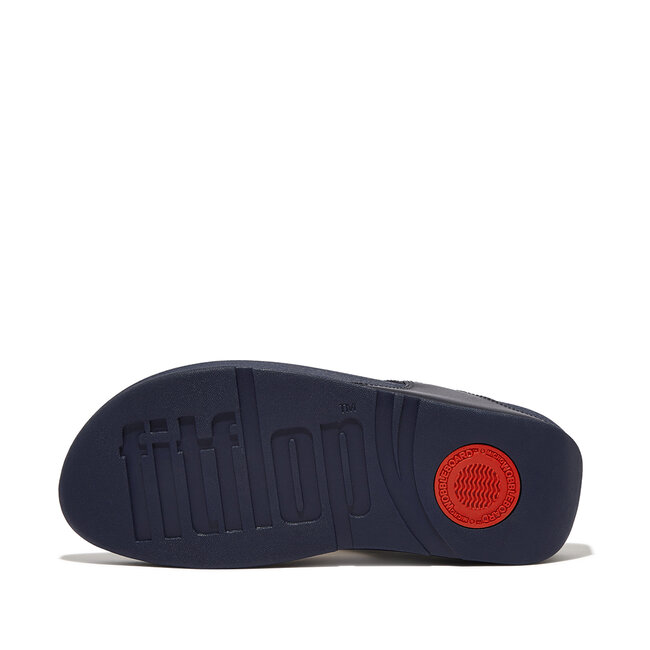 Lulu Lederen Teenslipper - Microwobbleboard-zool technologie