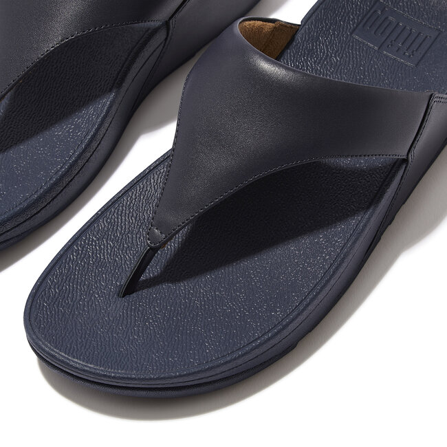 Lulu Lederen Teenslipper - Microwobbleboard-zool technologie