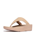 Lulu Lederen Teenslipper - Microwobbleboard-zool technologie