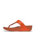 Lulu Lederen Teenslipper - Microwobbleboard-zool technologie