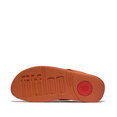 Lulu Lederen Teenslipper - Microwobbleboard-zool technologie