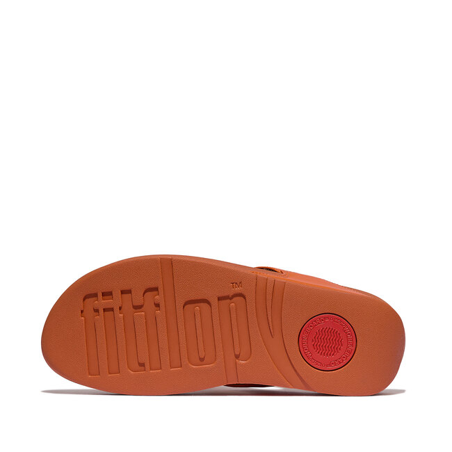 Lulu Lederen Teenslipper - Microwobbleboard-zool technologie