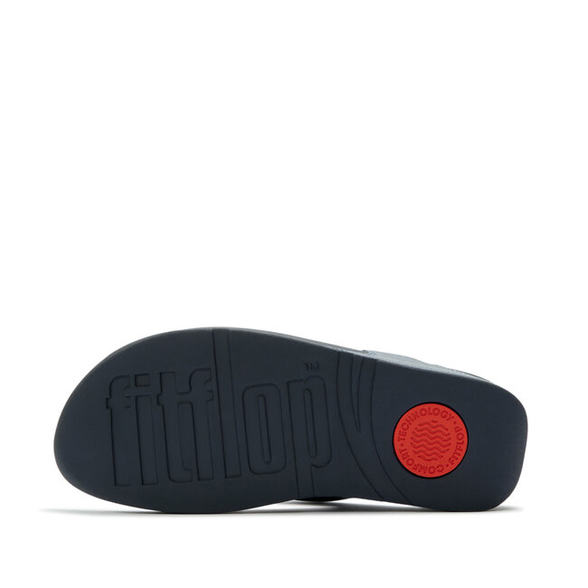 Lulu Lederen Teenslipper - Microwobbleboard-zool technologie
