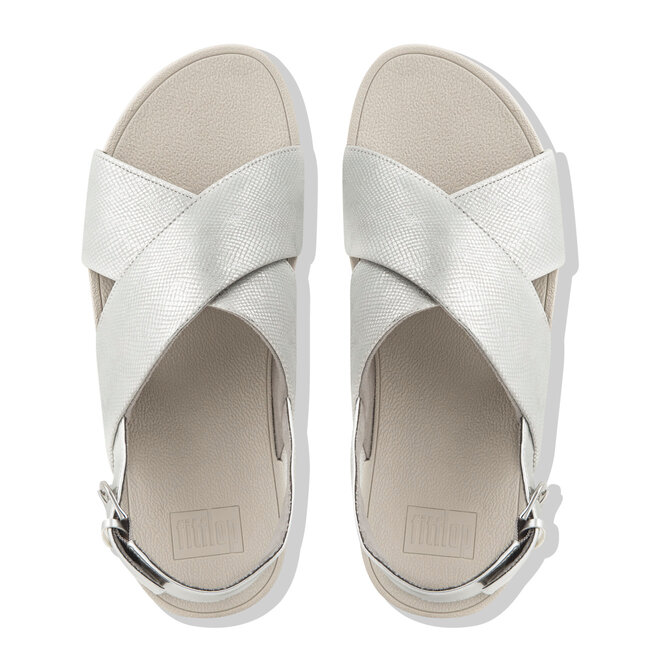 Lulu™ Cross Back Strap Sandals Shimmer Print