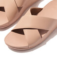 Lulu Cross Slide Sandals Leather