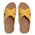 Lulu Cross Slide Sandals Leather