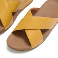 Lulu Cross Slide Sandals Leather